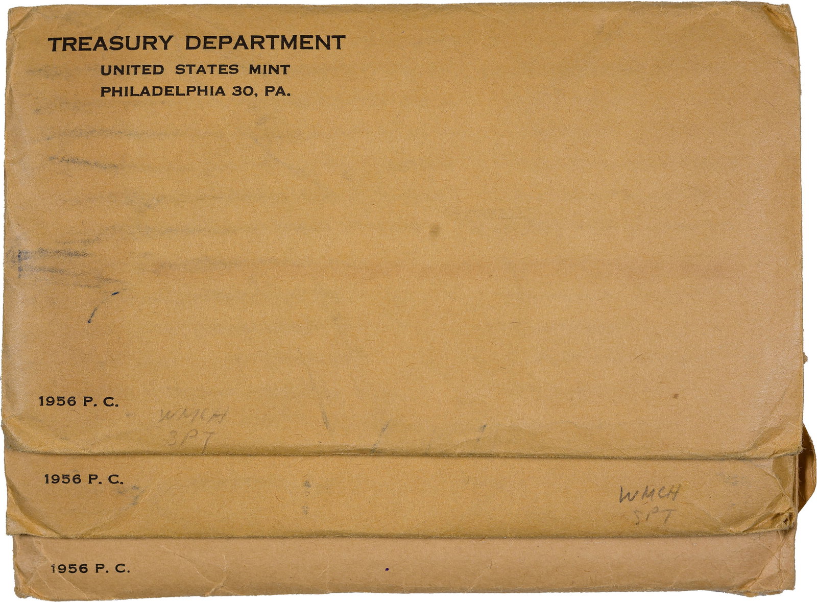 Gem Trio of 1956 Proof Sets: In original government packing envelope. (Total: 3 sets)