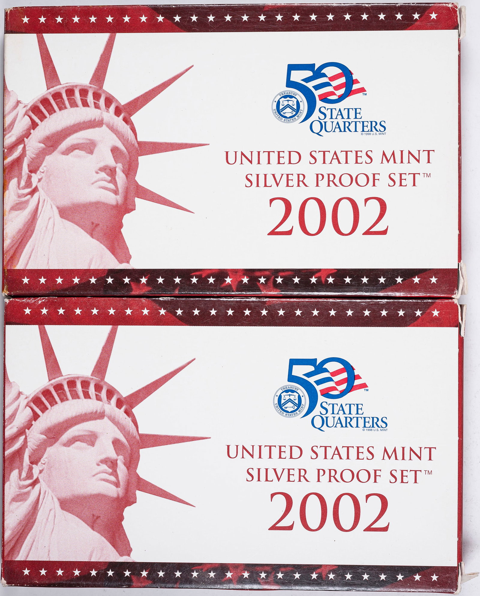 Pair Of 2002 Silver Proof Sets (1 of 1)