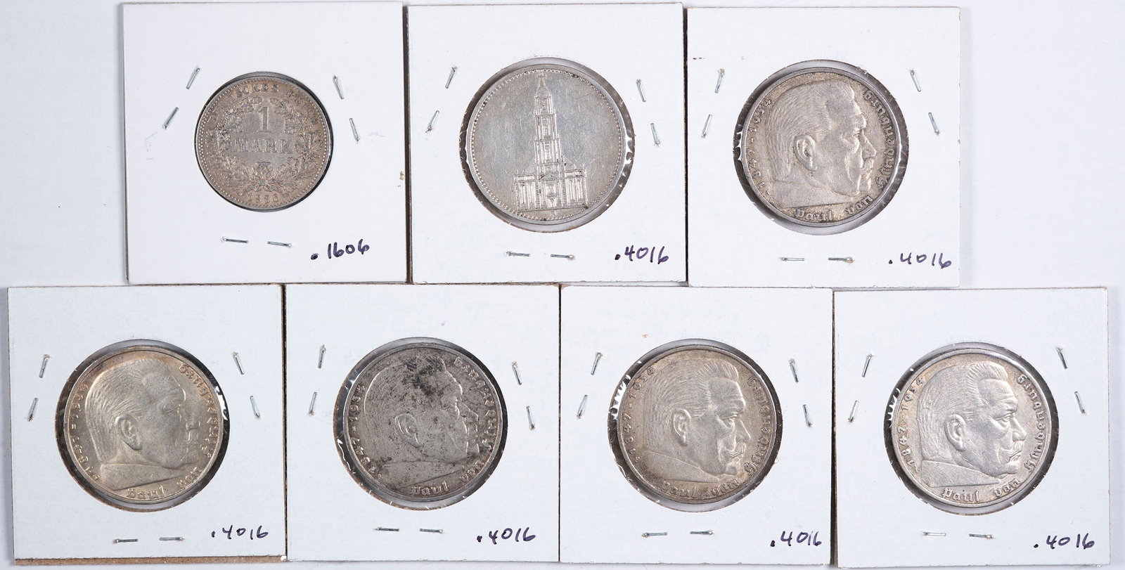 Germany. 7 Piece Silver Lot - 2