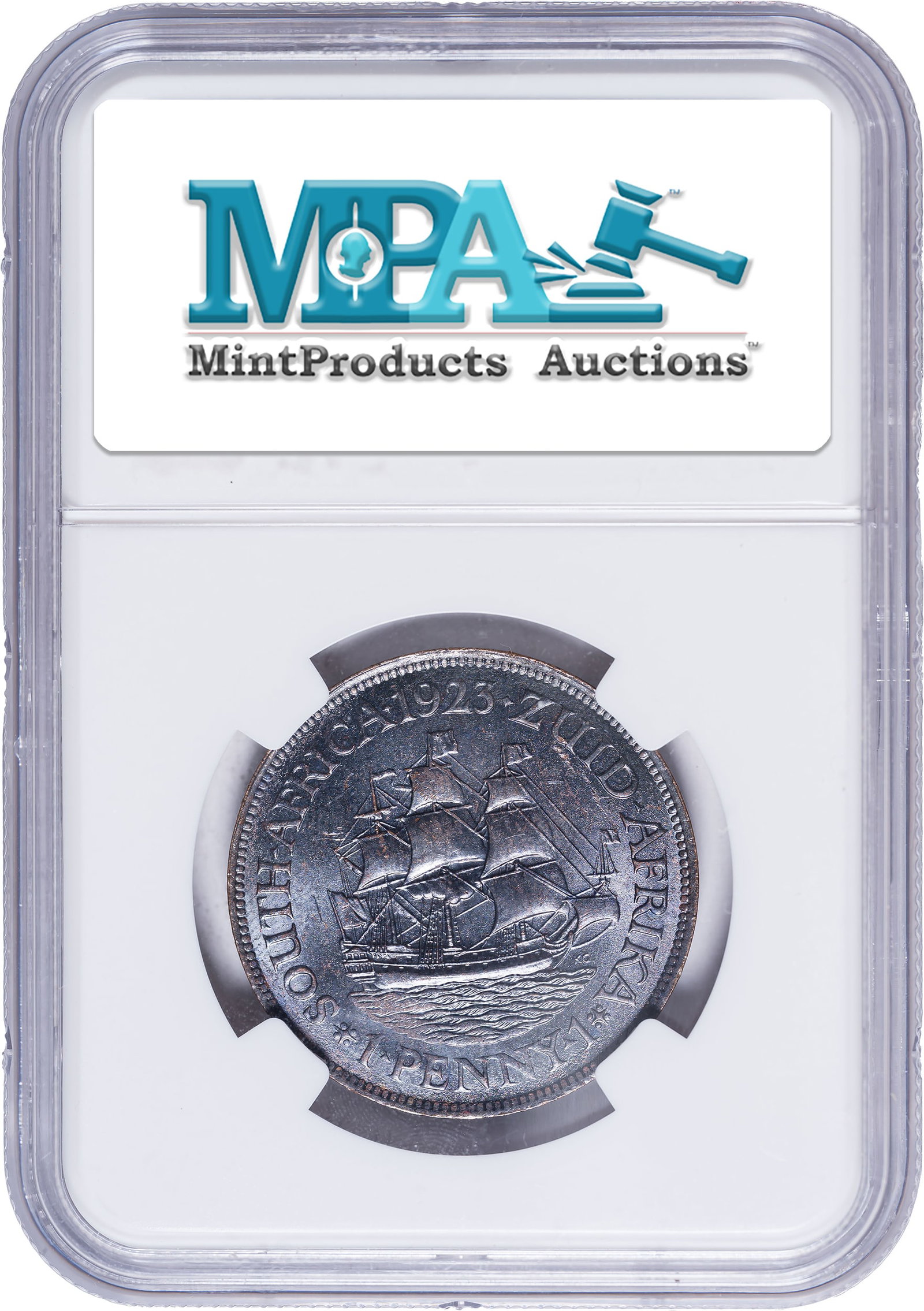 South Africa. NGC MS-65 BN 1923 Penny - 2