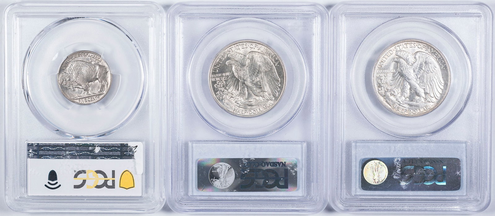 PCGS AU-58 Denomination Trio - 2