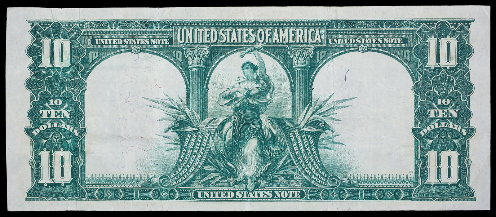 VF 1901 Bison $10 Note - 2