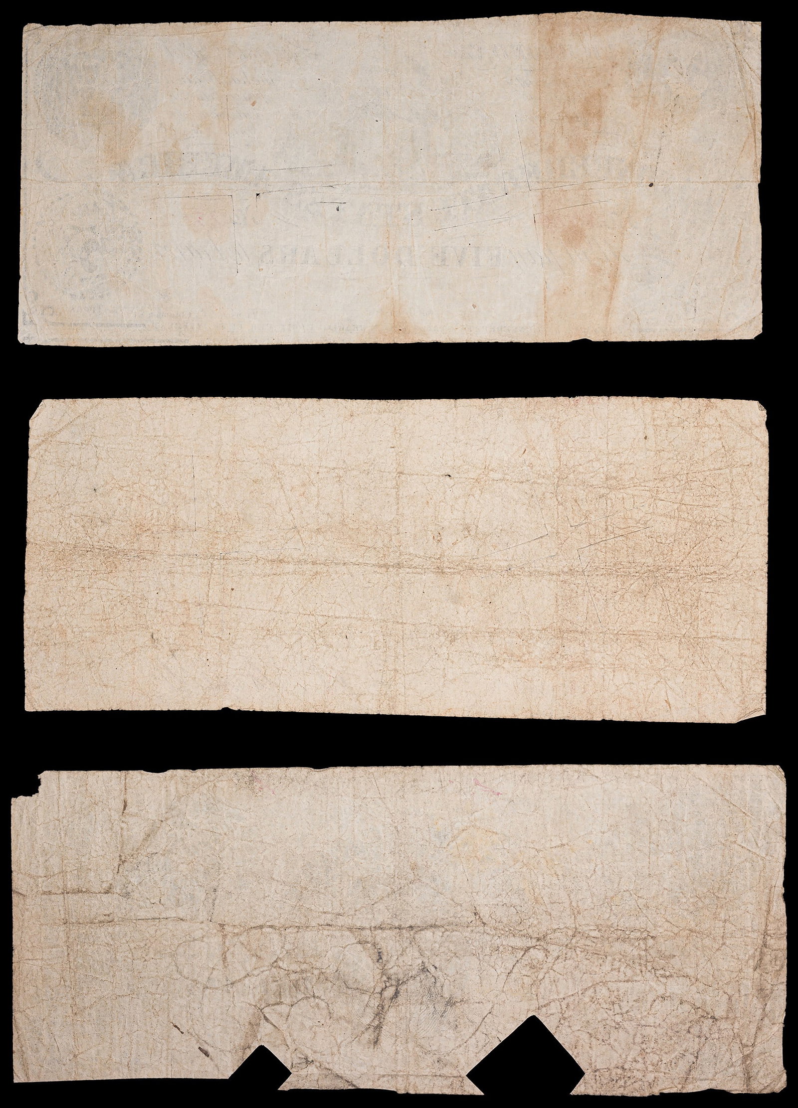 Confederate. Trio of $5 Notes - 2