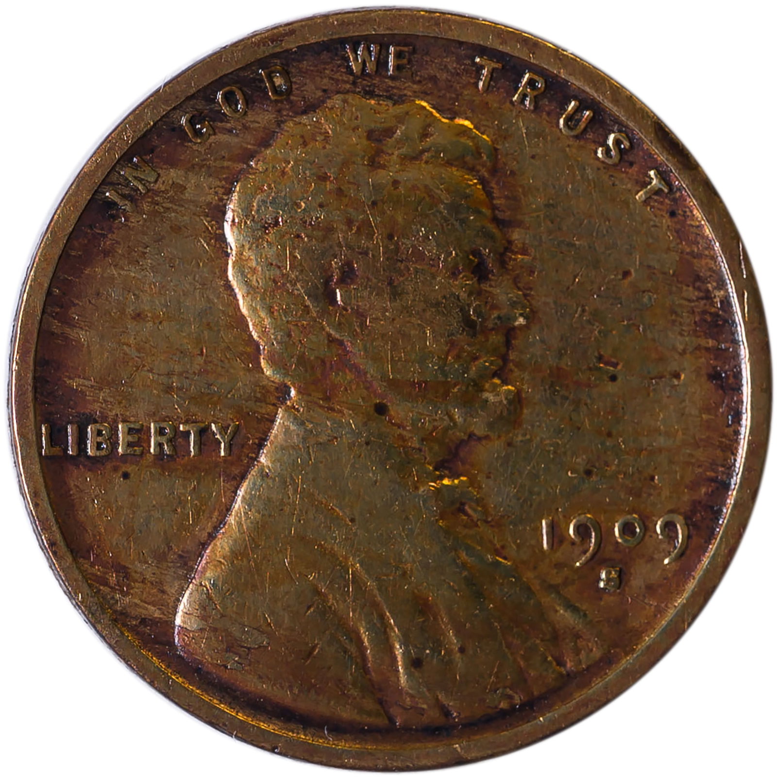 VF Details 1909-S VDB Lincoln Cent (1 of 2)