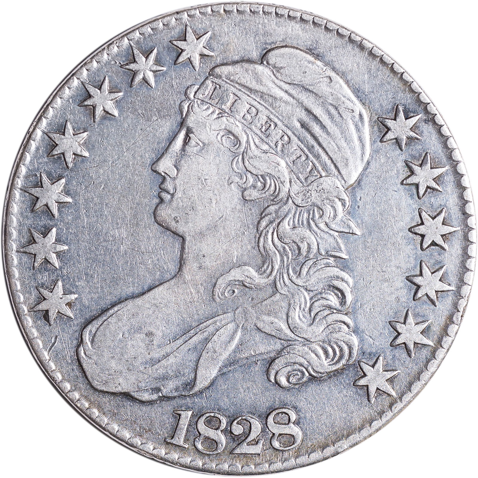 EF-45 Details 1828 Half Dollar (1 of 2)