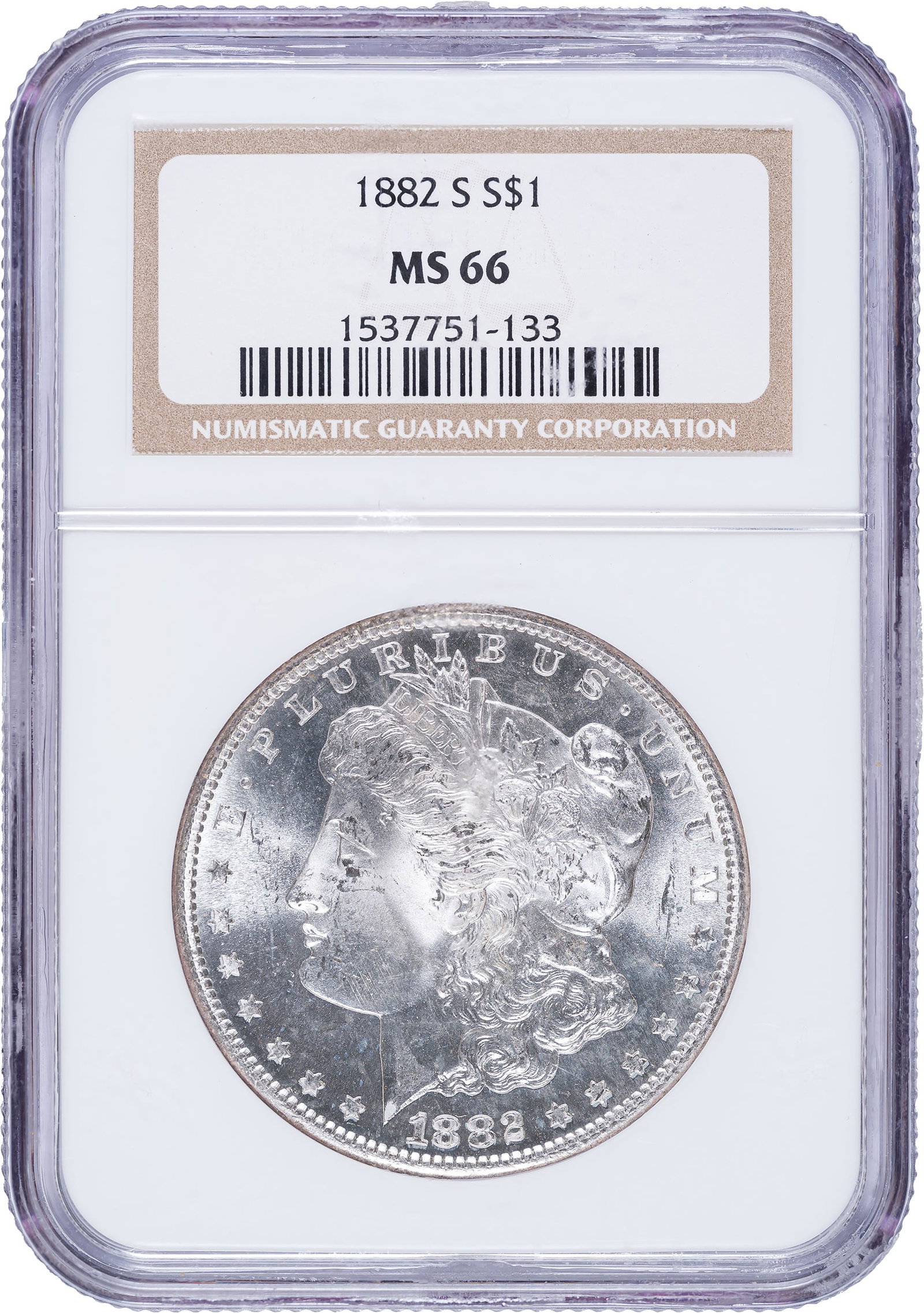 NGC MS-66 1882-S Morgan Dollar (1 of 2)