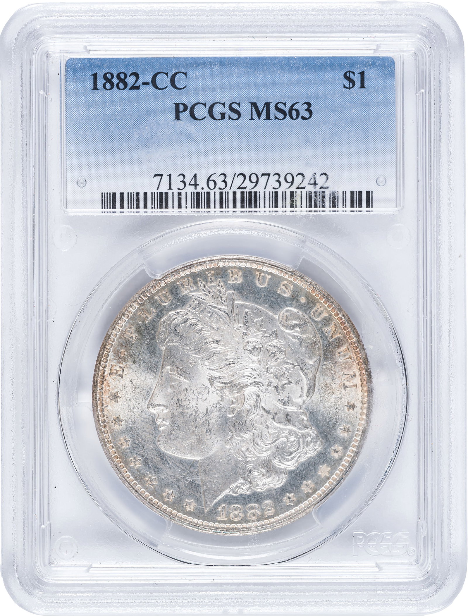 PCGS MS-63 1882-CC Morgan Dollar (1 of 2)