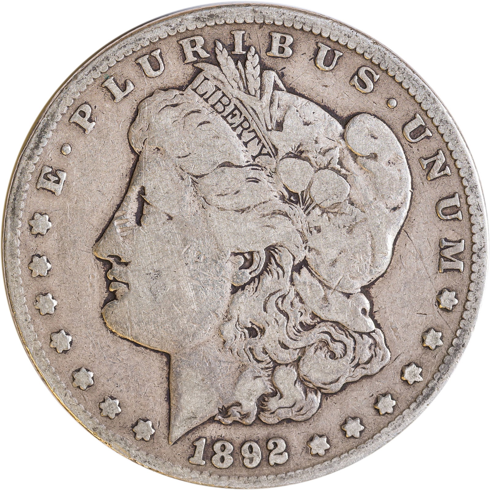Fine-12 1892-CC Morgan Dollar (1 of 2)