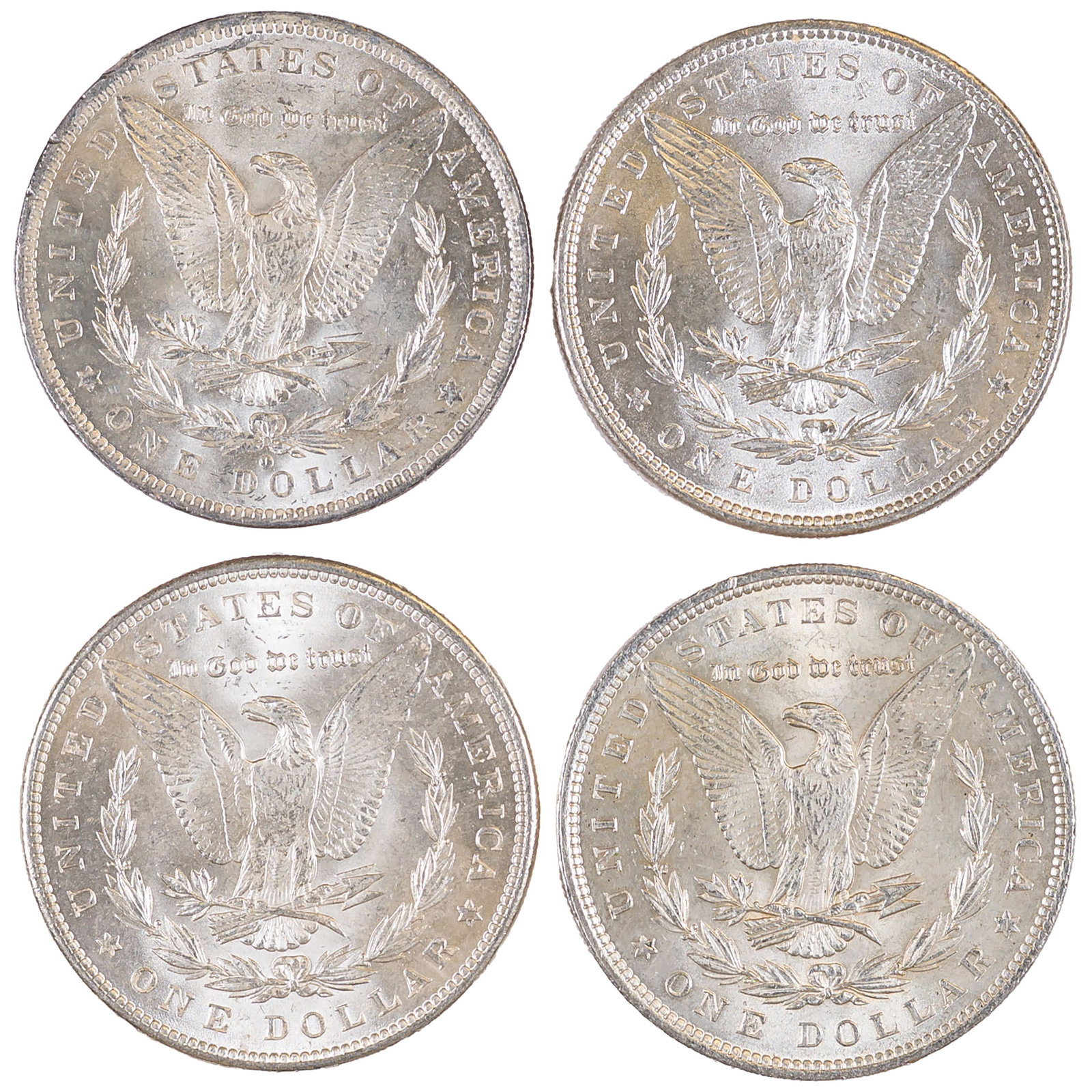 4 Different UNC Morgan Dollars - 2
