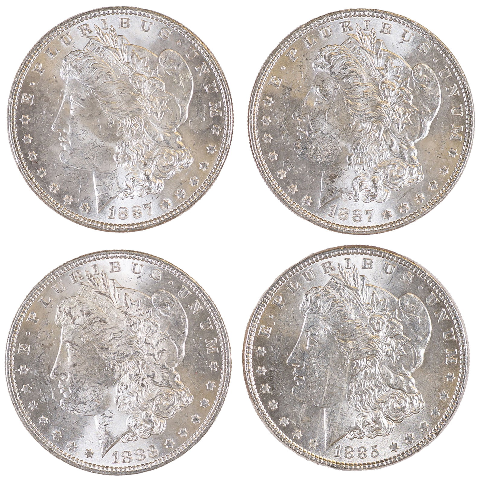 4 UNC Morgan Dollars (1 of 2)