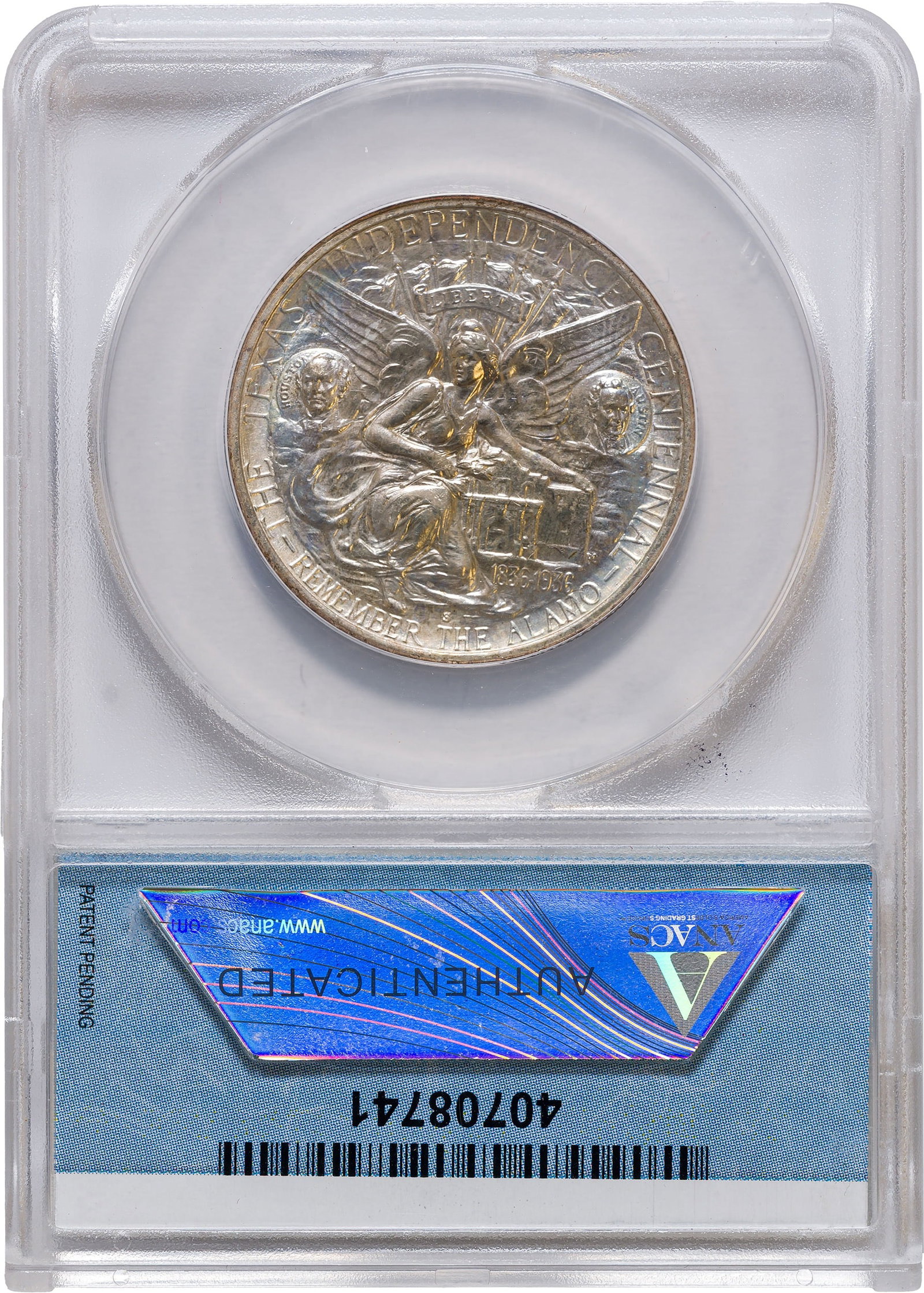 ANACS MS-63 1937-S Texas Half Dollar (1 of 1)