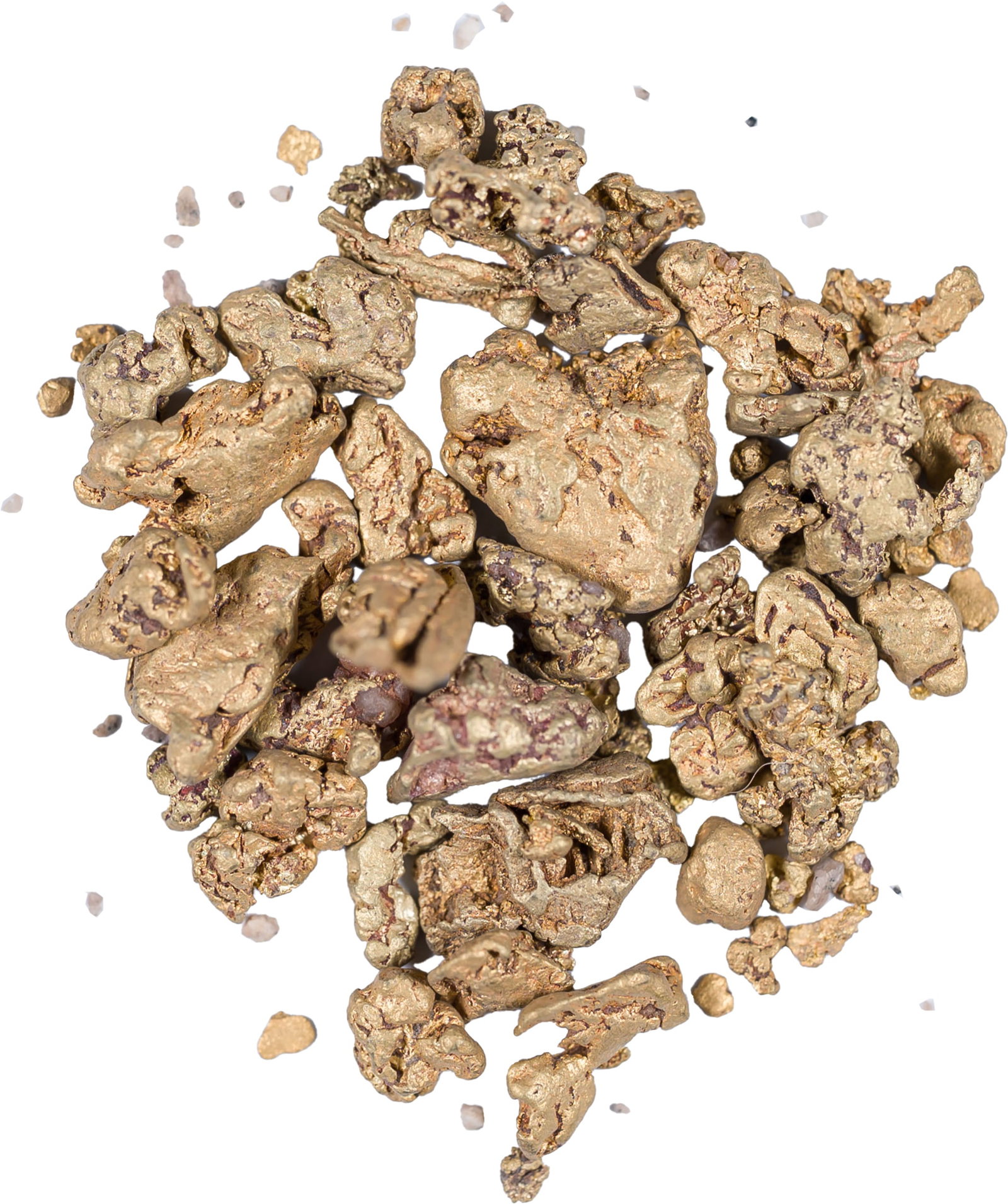 Pile of Mini Nuggets: .750 Fine -- 18 Karat. 5.2 Grams total weight.