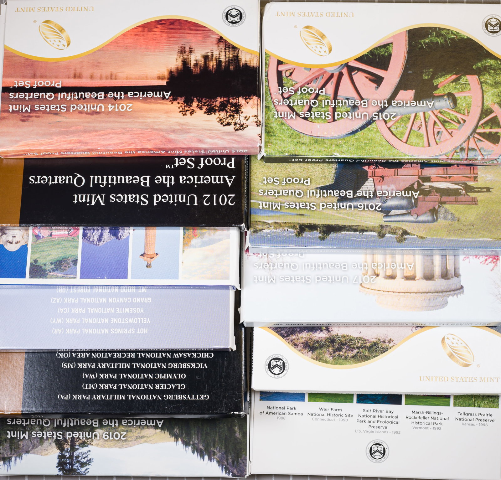 2011-2020 Quarter Proof Sets: All 11 sets are housed in OGP. (Total: 11 pcs)
