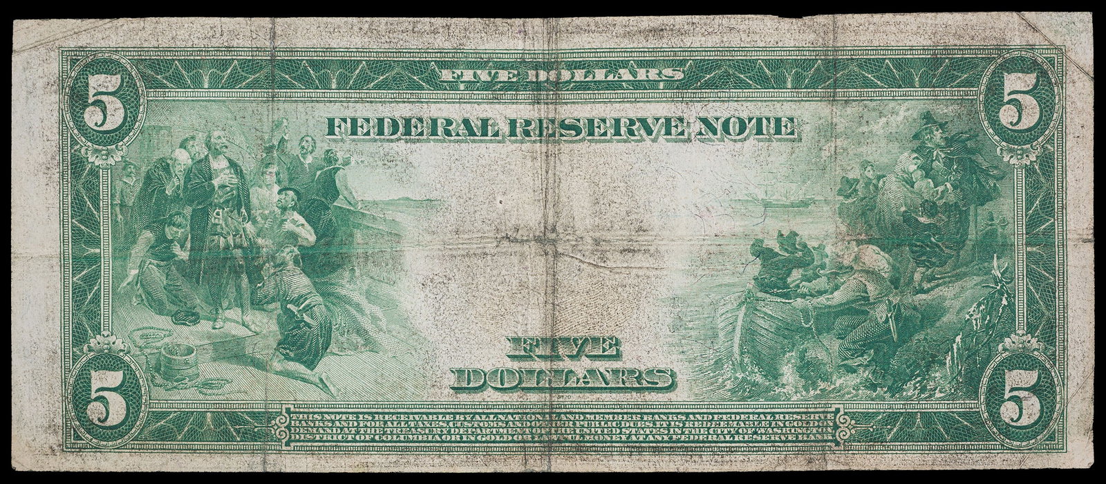 Threesome of 1914 $5 Federal Reserve Notes - 2