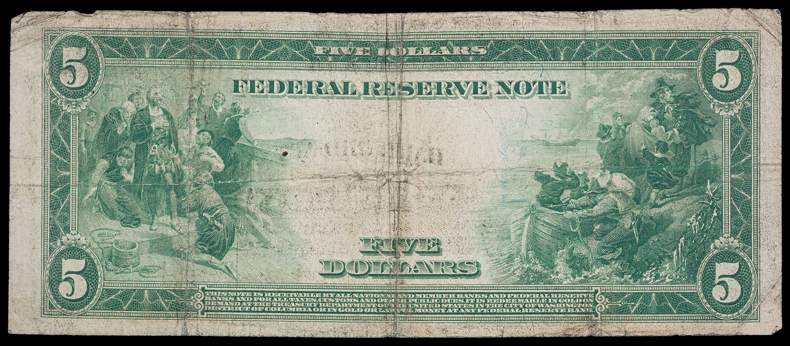 Threesome of 1914 $5 Federal Reserve Notes - 4