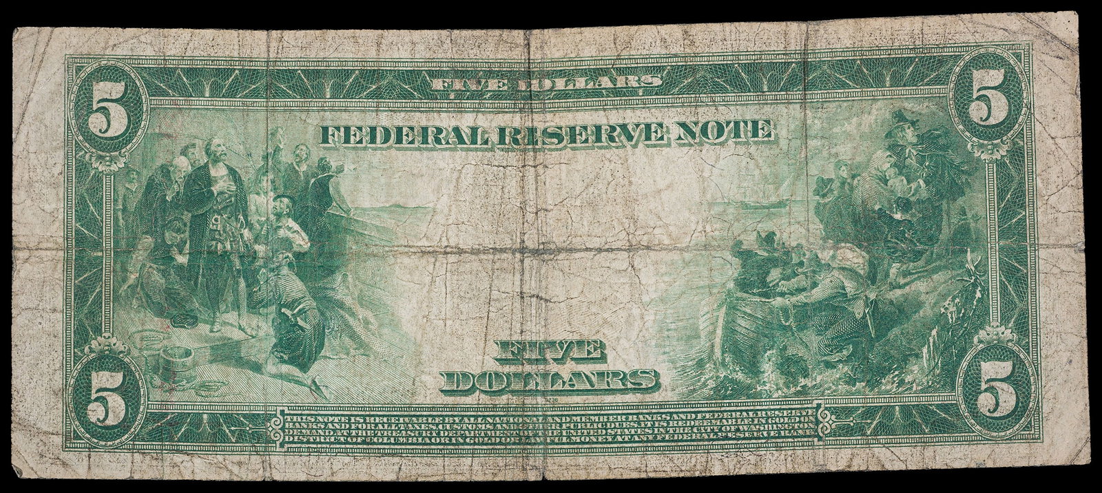 Threesome of 1914 $5 Federal Reserve Notes - 6