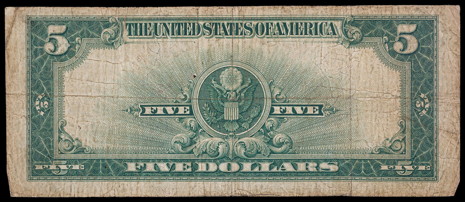 VF 1923 $5 Porthole Silver Certificate - 2