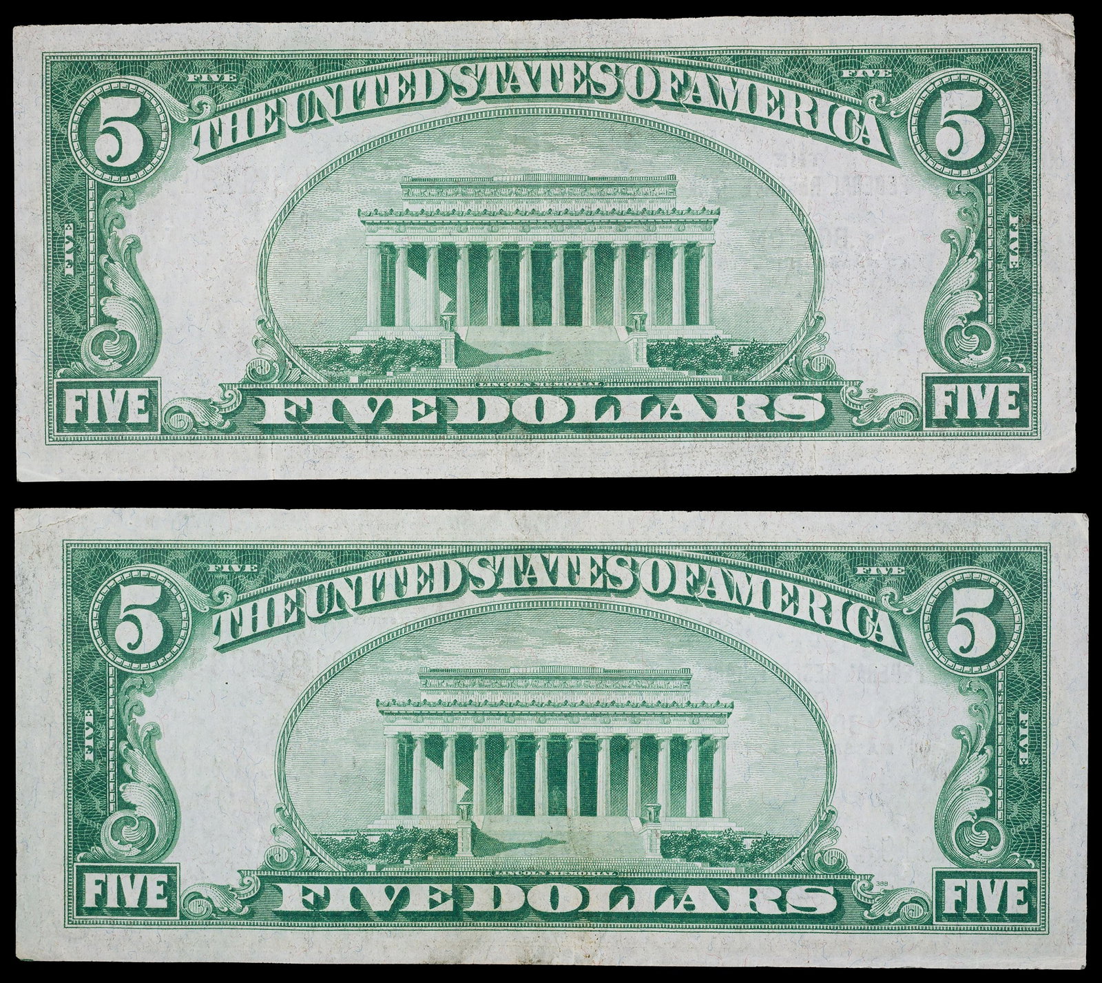 Massachusetts. Pair of EF-AU 1929 $5 Notes - 2