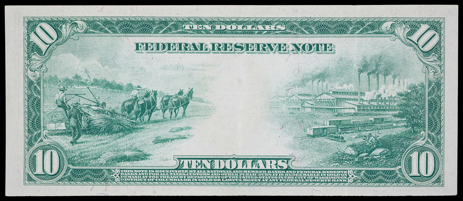 EF 1914 $10 Federal Reserve Note - 2