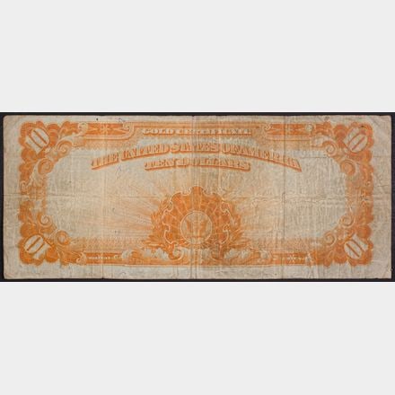 VF 1922 $10 Gold Note - 2