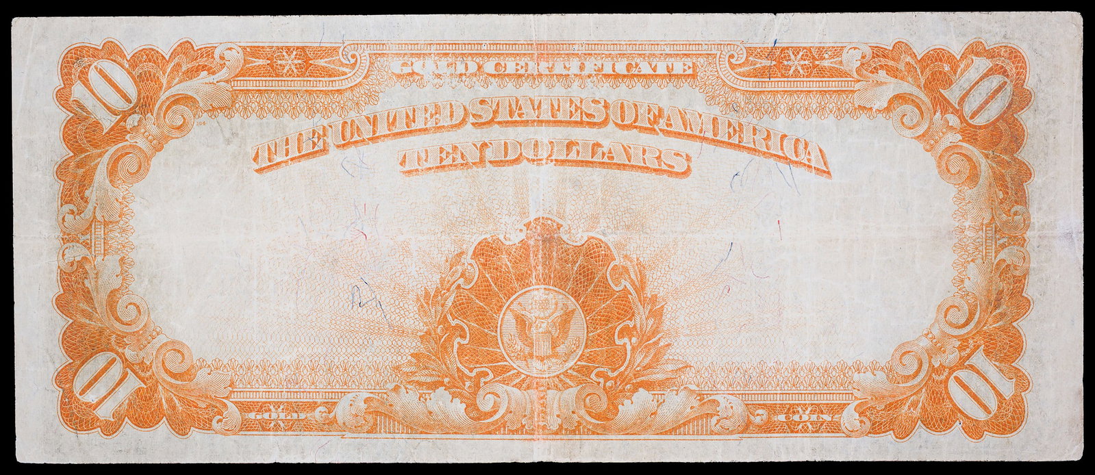 VF+ 1922 $10 Gold Note - 2