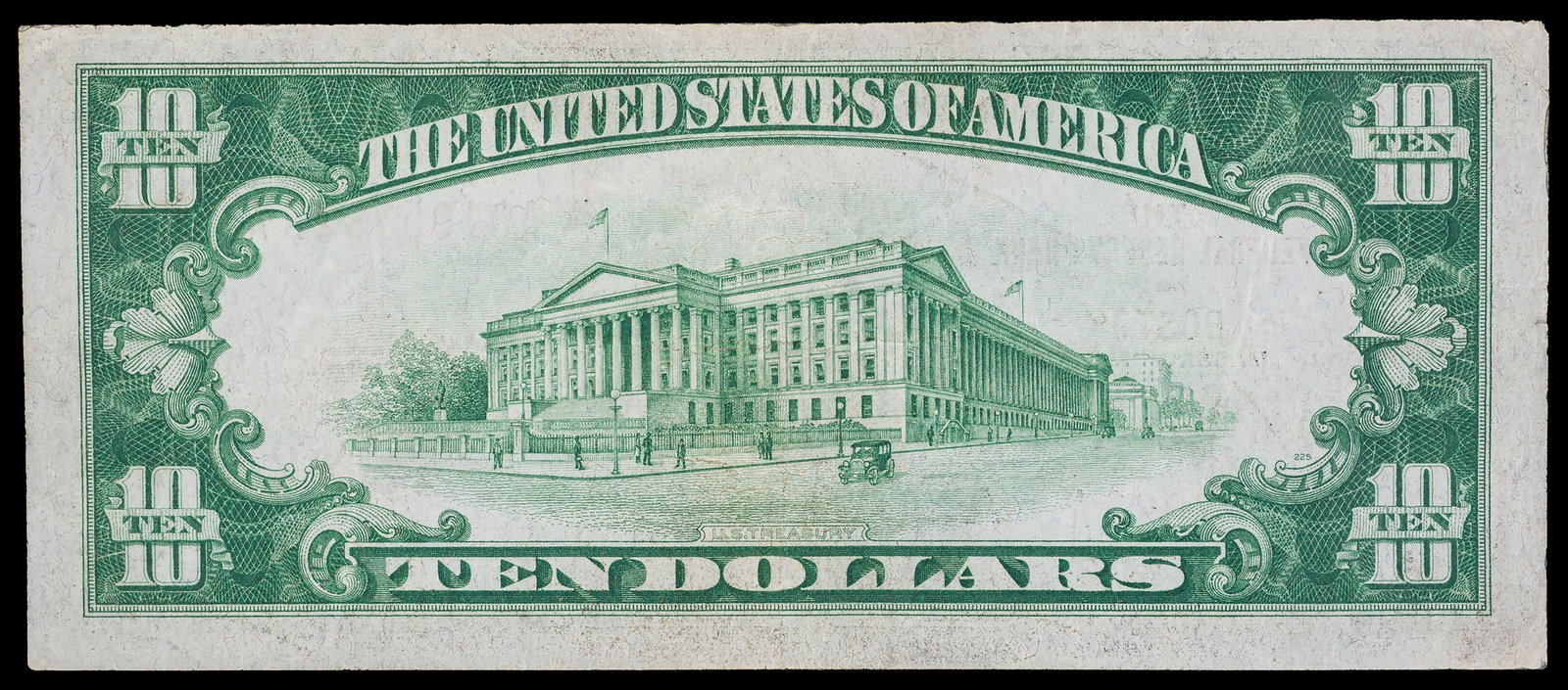 Massachusetts. VF+ 1929 National Currency $10 - 2