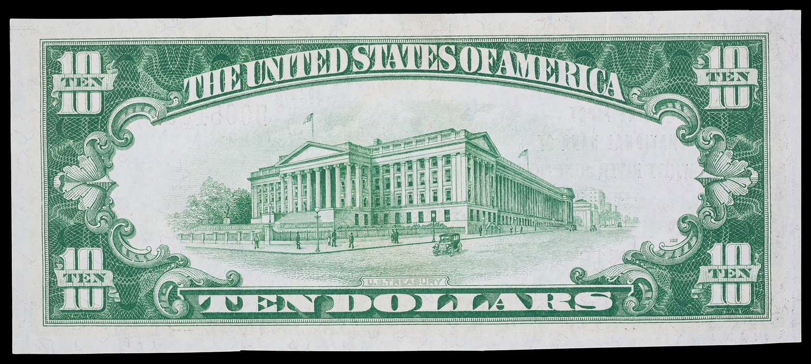 Crisp UNC 1929 $10 White River Jct Vermont - 2