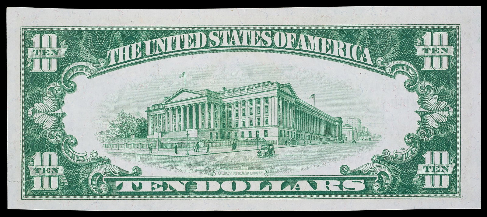 Crisp UNC 1929 $10 White River Jct Vermont - 2