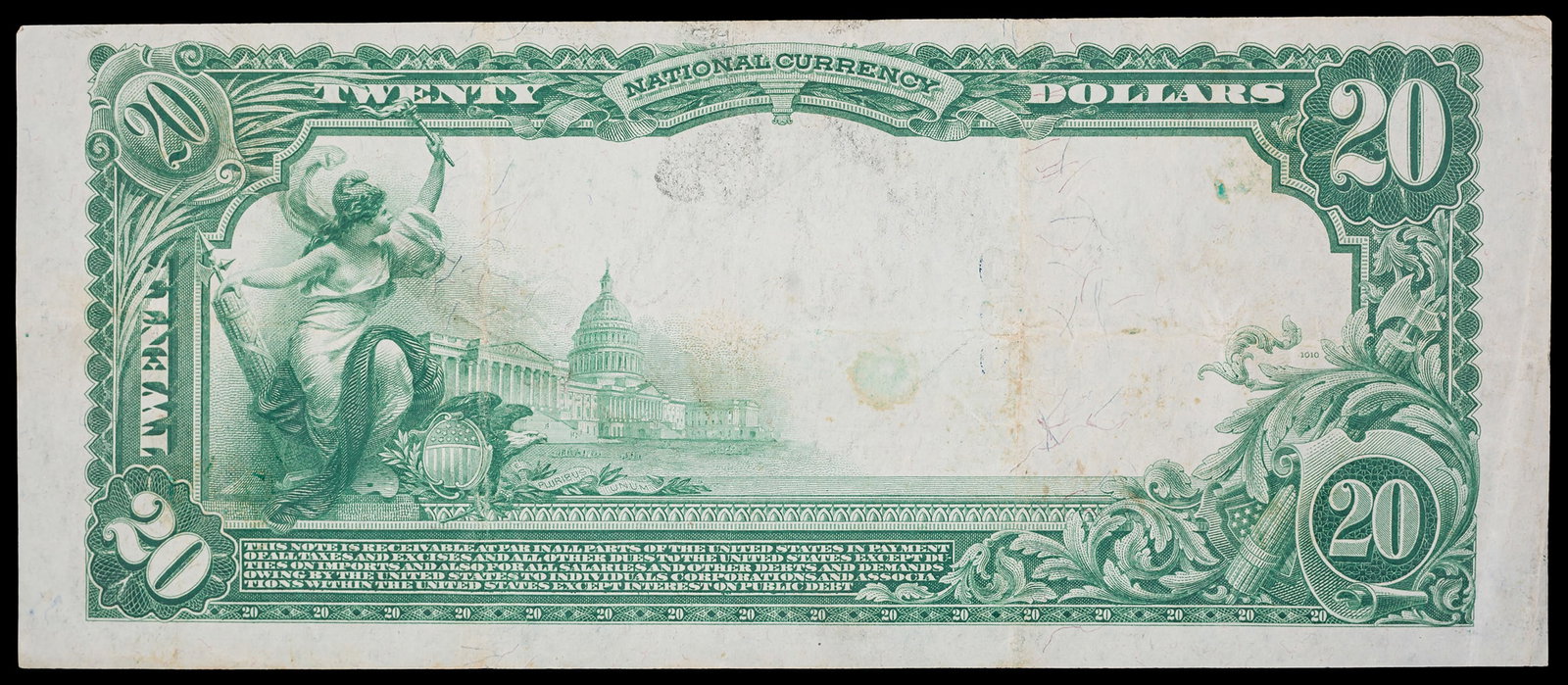 VF 1902 Lebanon NH $20 National Currency - 2