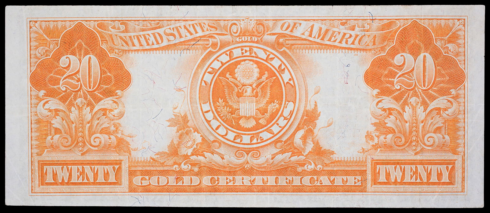 VF-EF 1922 $20 Gold Coin Note - 2