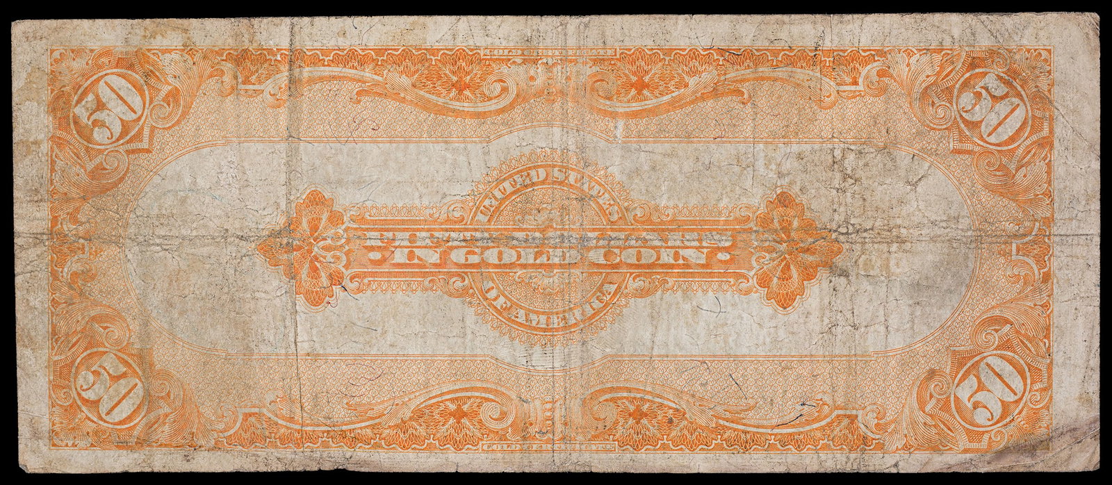F-VF 1922 $50 Gold Note - 2