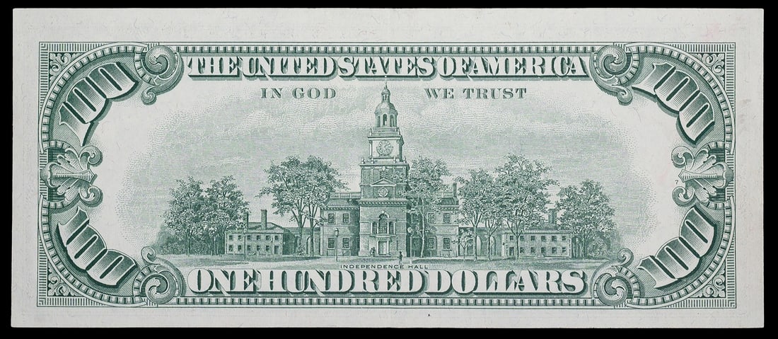 AU 1966 $100 United States Note - 2