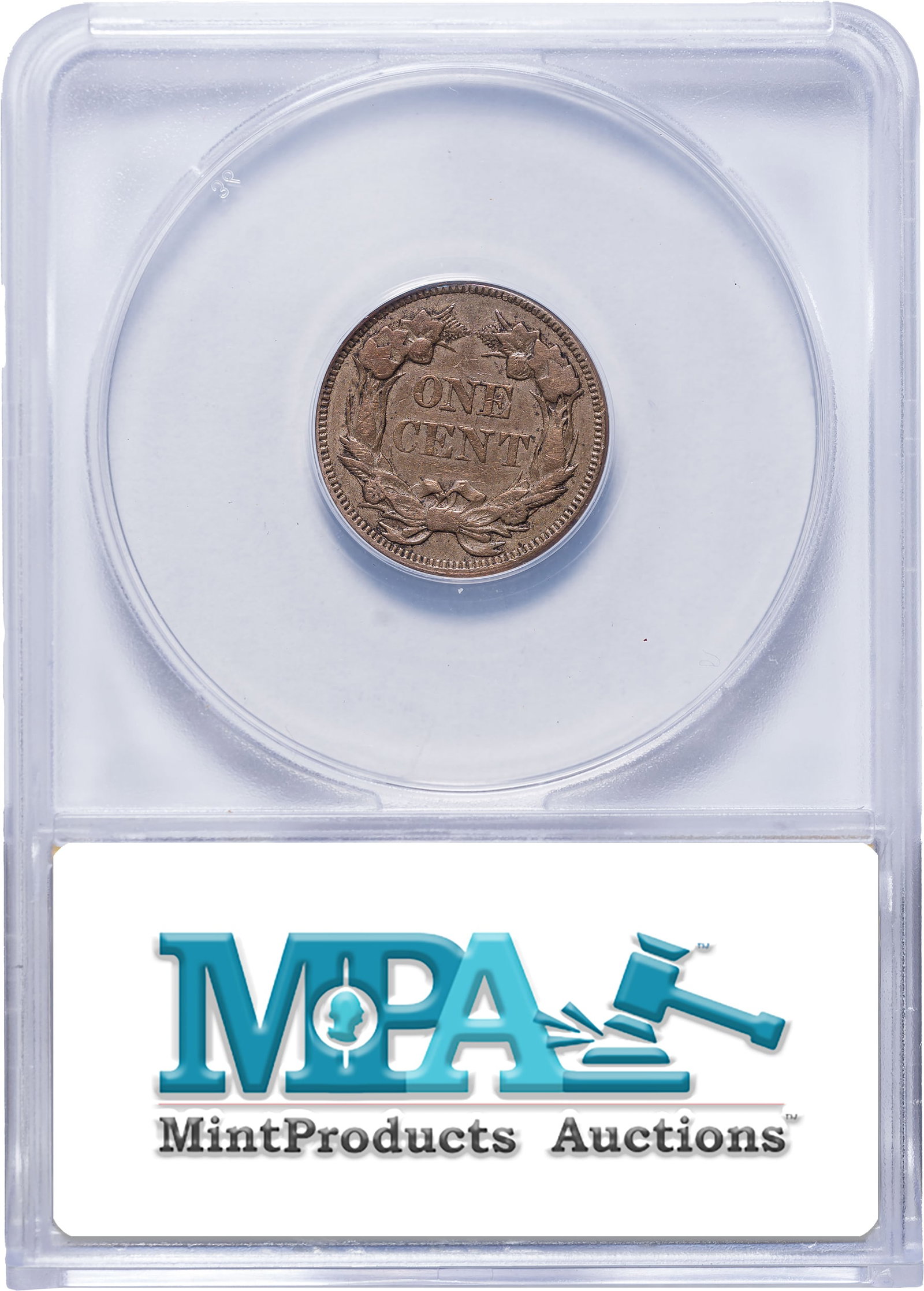 ANACS VF-35 1857 Flying Eagle Cent - 2