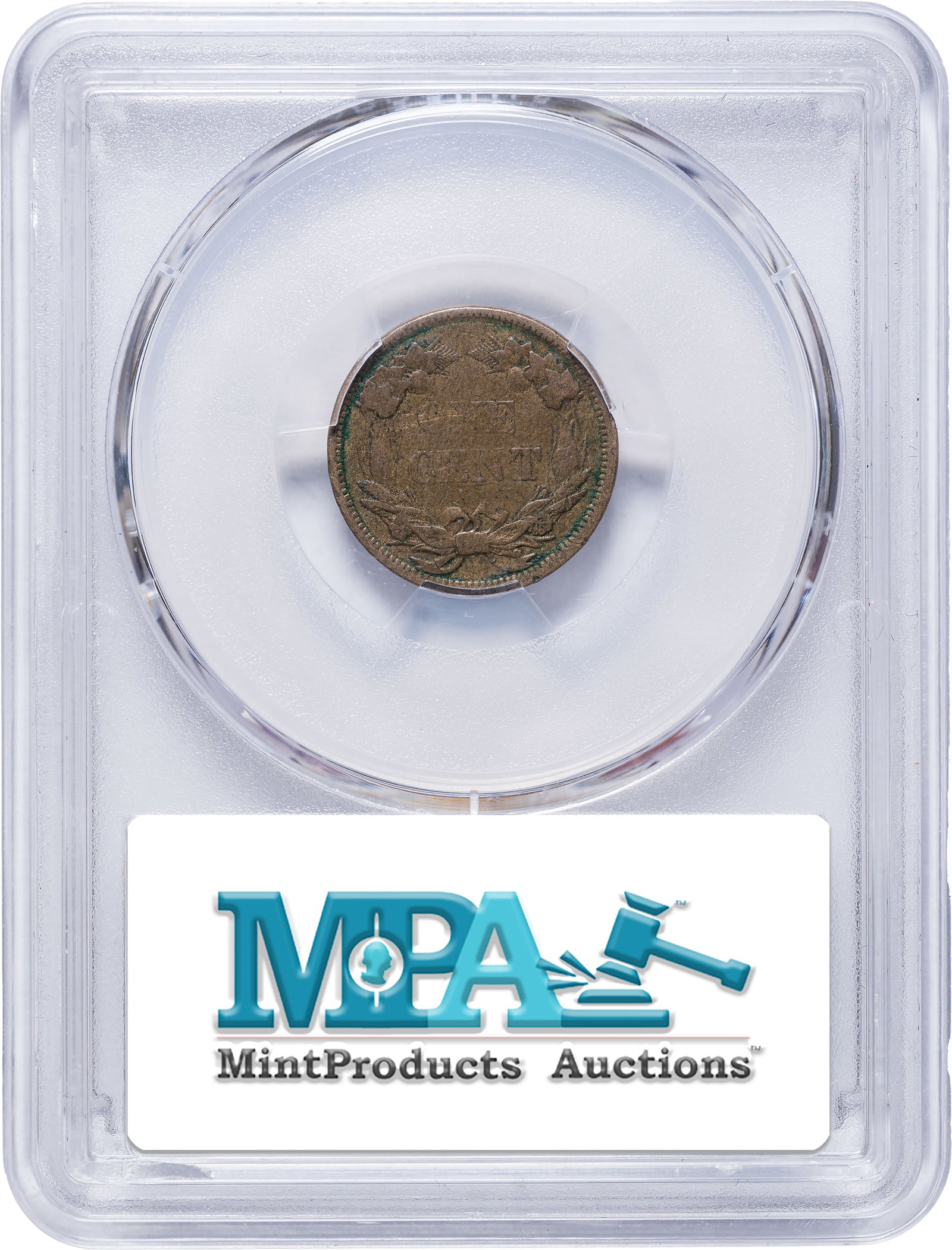 PCGS VF-30 1858 Flying Eagle Cent - 2