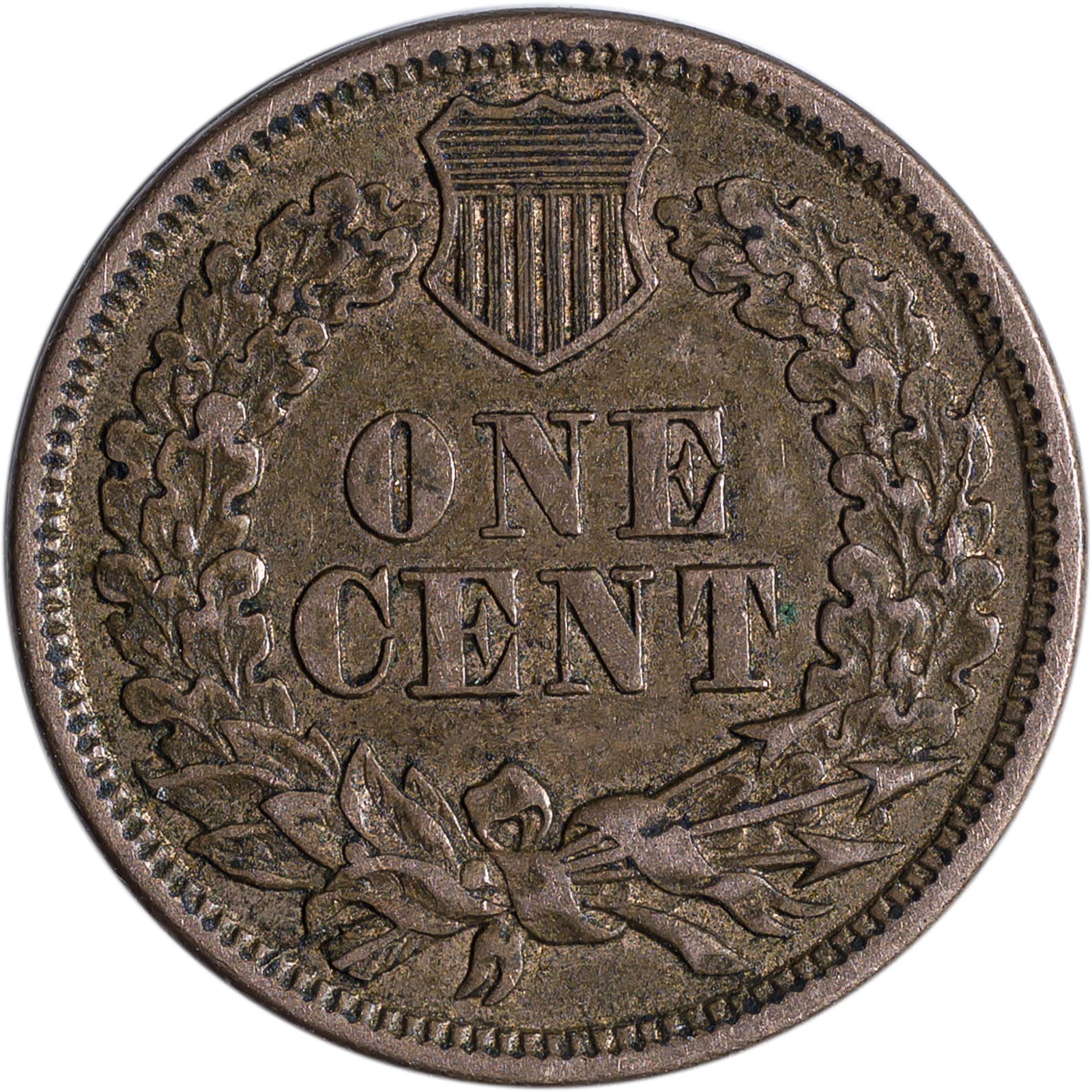 AU-50 1861 Indian Cent - 2