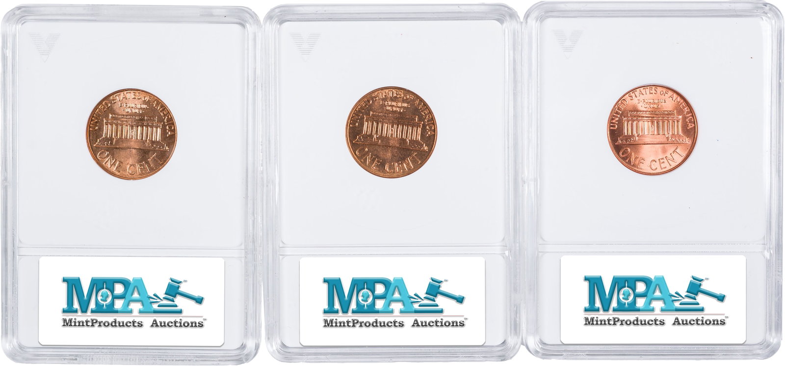 ANACS Lincoln Cent Variety Threesome - 2