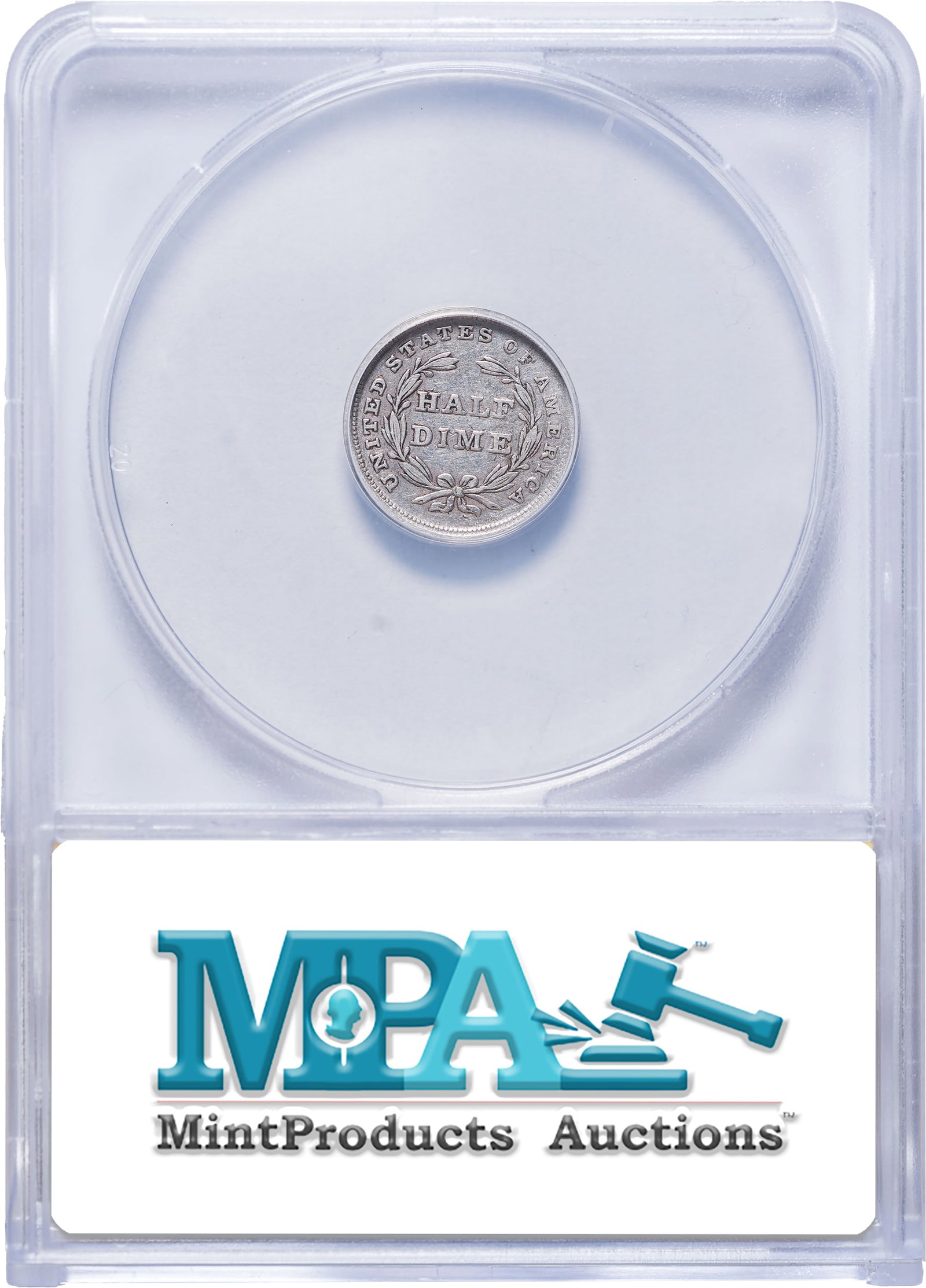 ANACS VF-30 1838 Large Stars Half Dime - 2