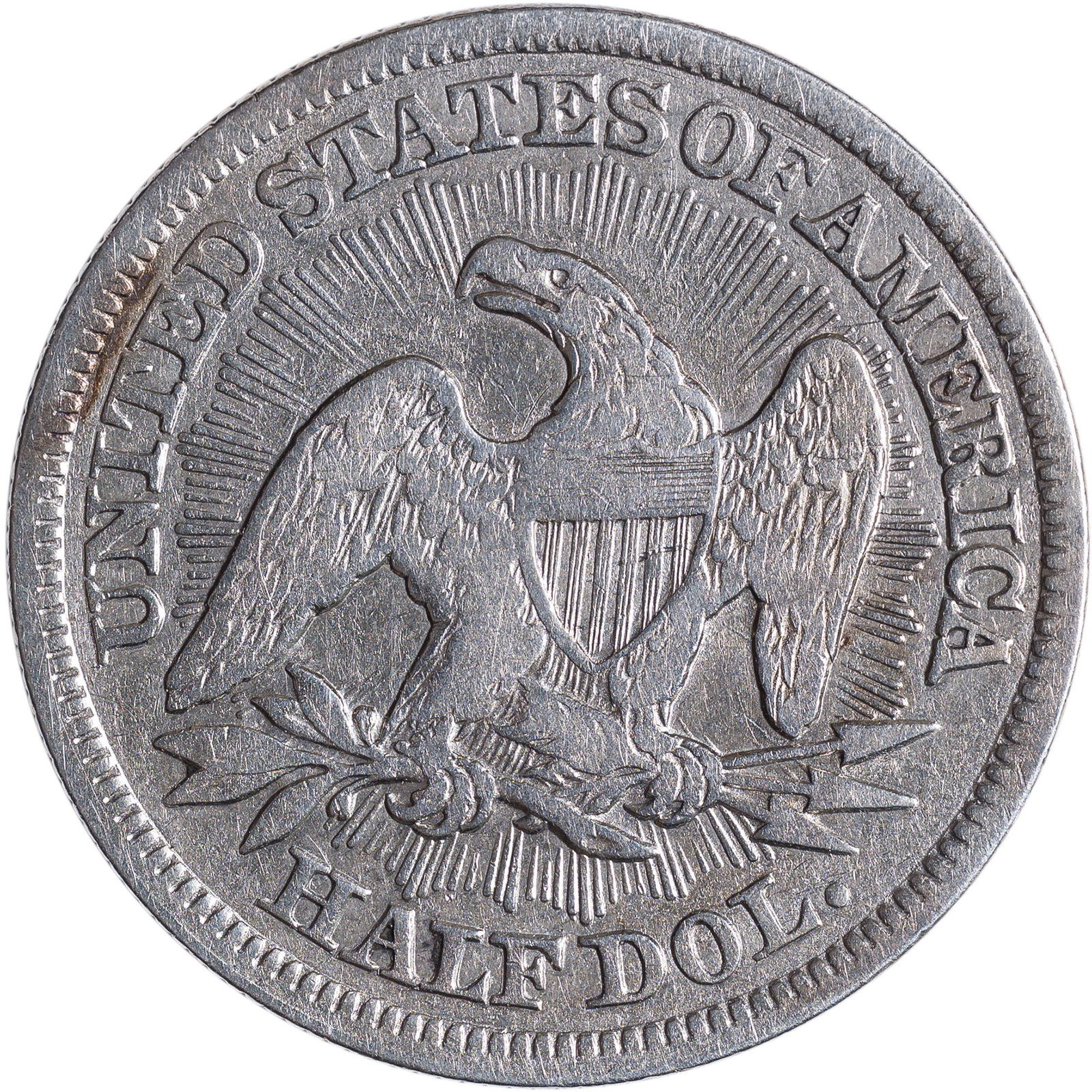 VF-20 Details 1853 Arrows & Rays Seated Half - 2