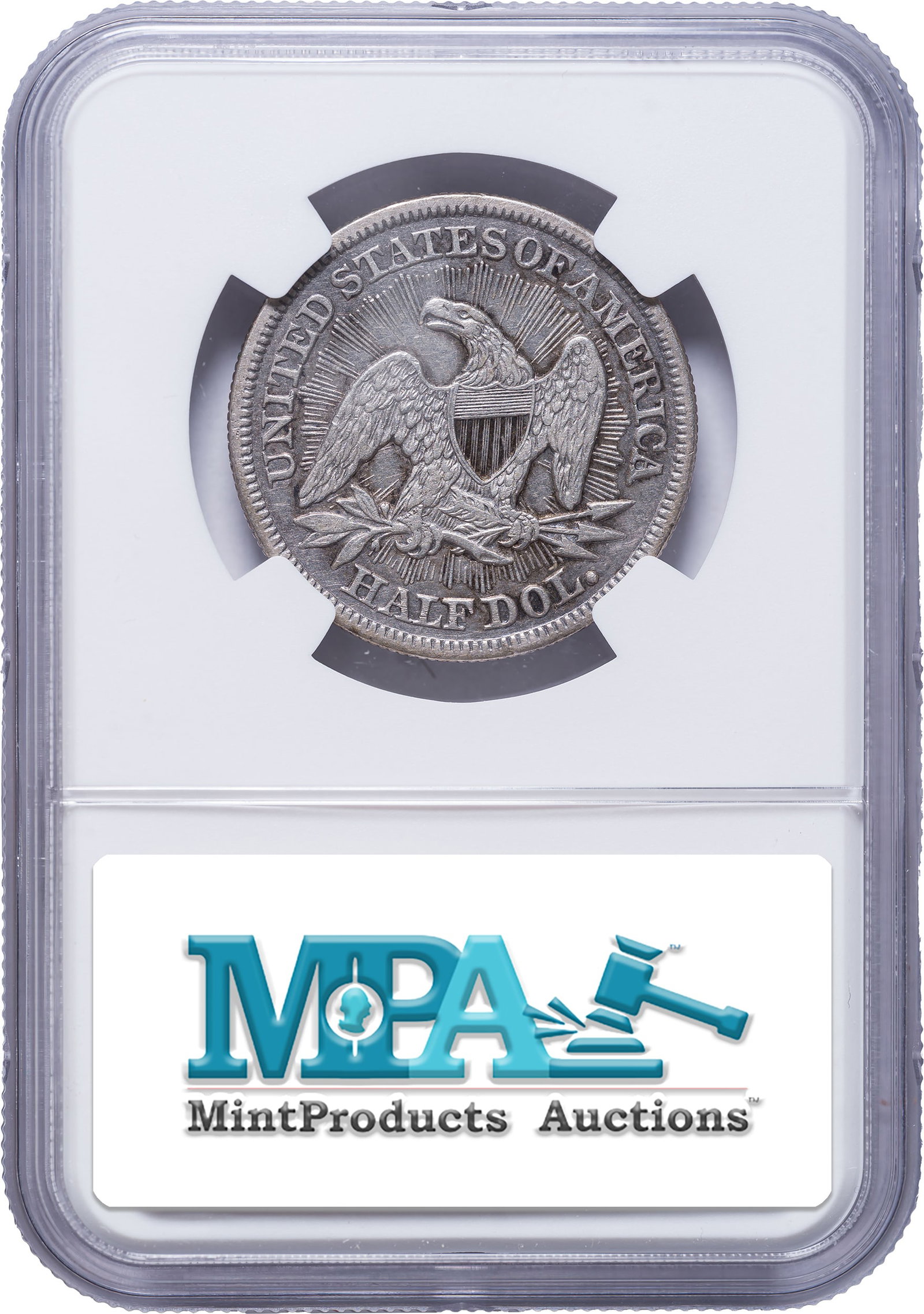 NGC EF Details 1853 Arrows and Rays Half Dollar - 2