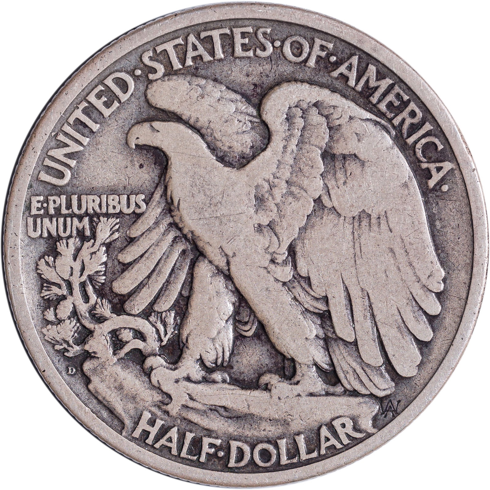 F-12 1921-D Walking Liberty Half - 2
