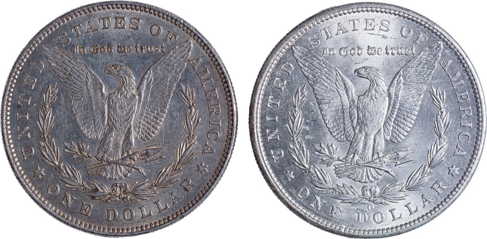 AU & BU Morgan Dollar Duo - 2