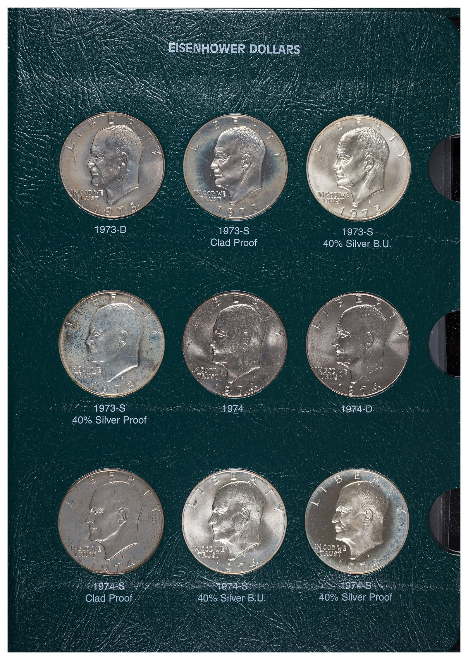 Complete Eisenhower $1 Set with 2 Commemoratives - 2