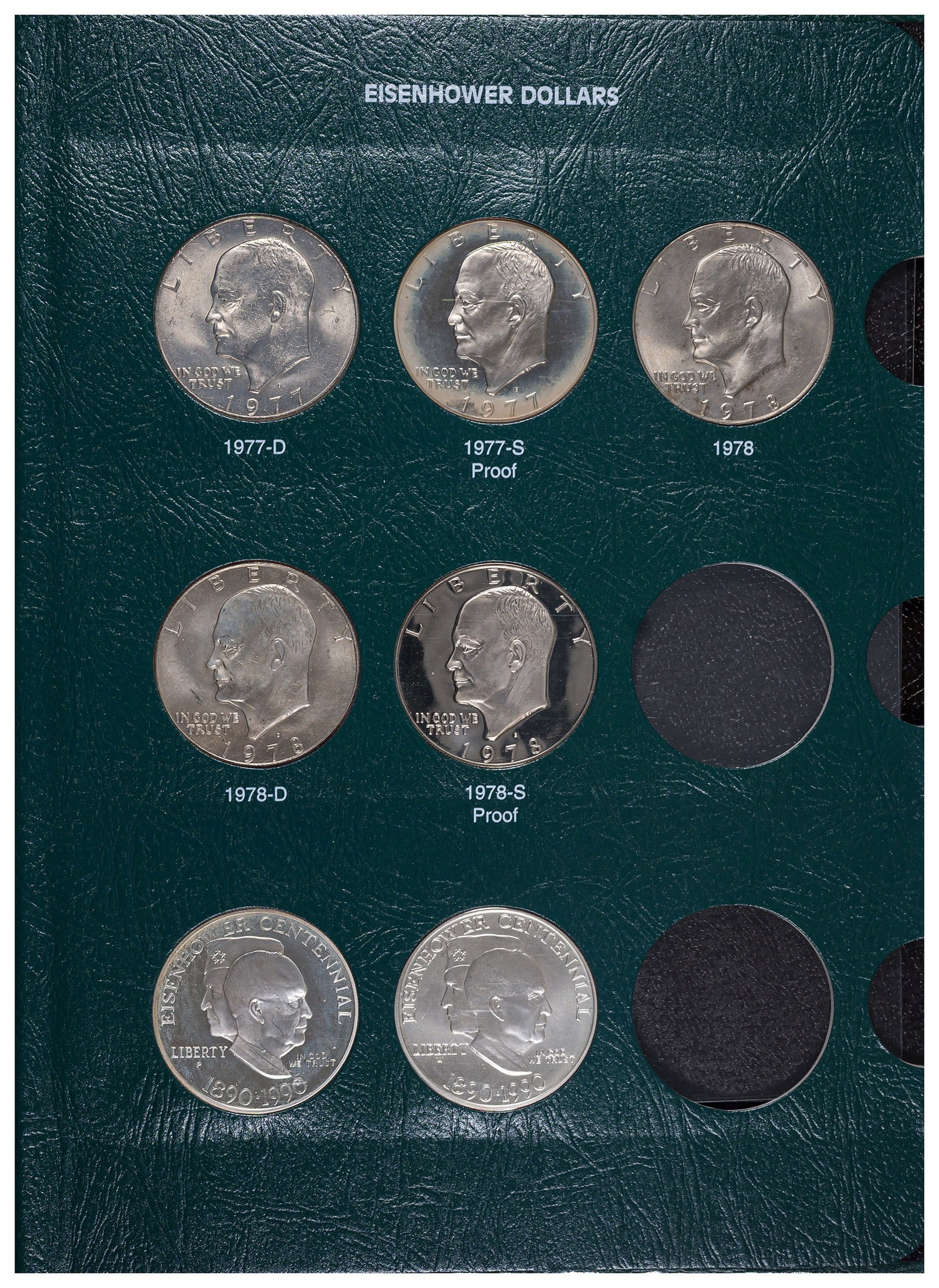 Complete Eisenhower $1 Set with 2 Commemoratives - 4