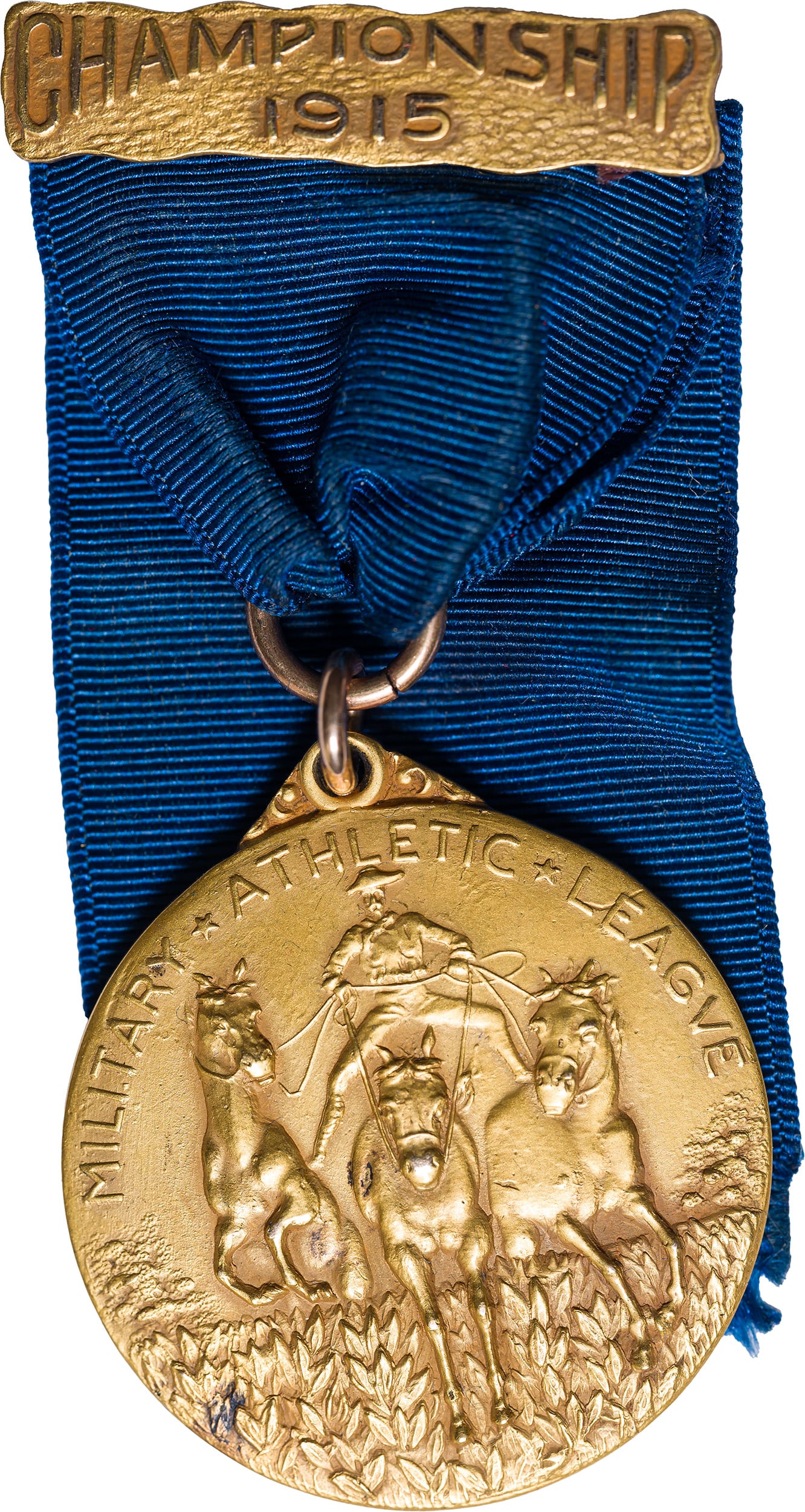 1915 14K Gold Military Athletic League Medal (1 of 2)