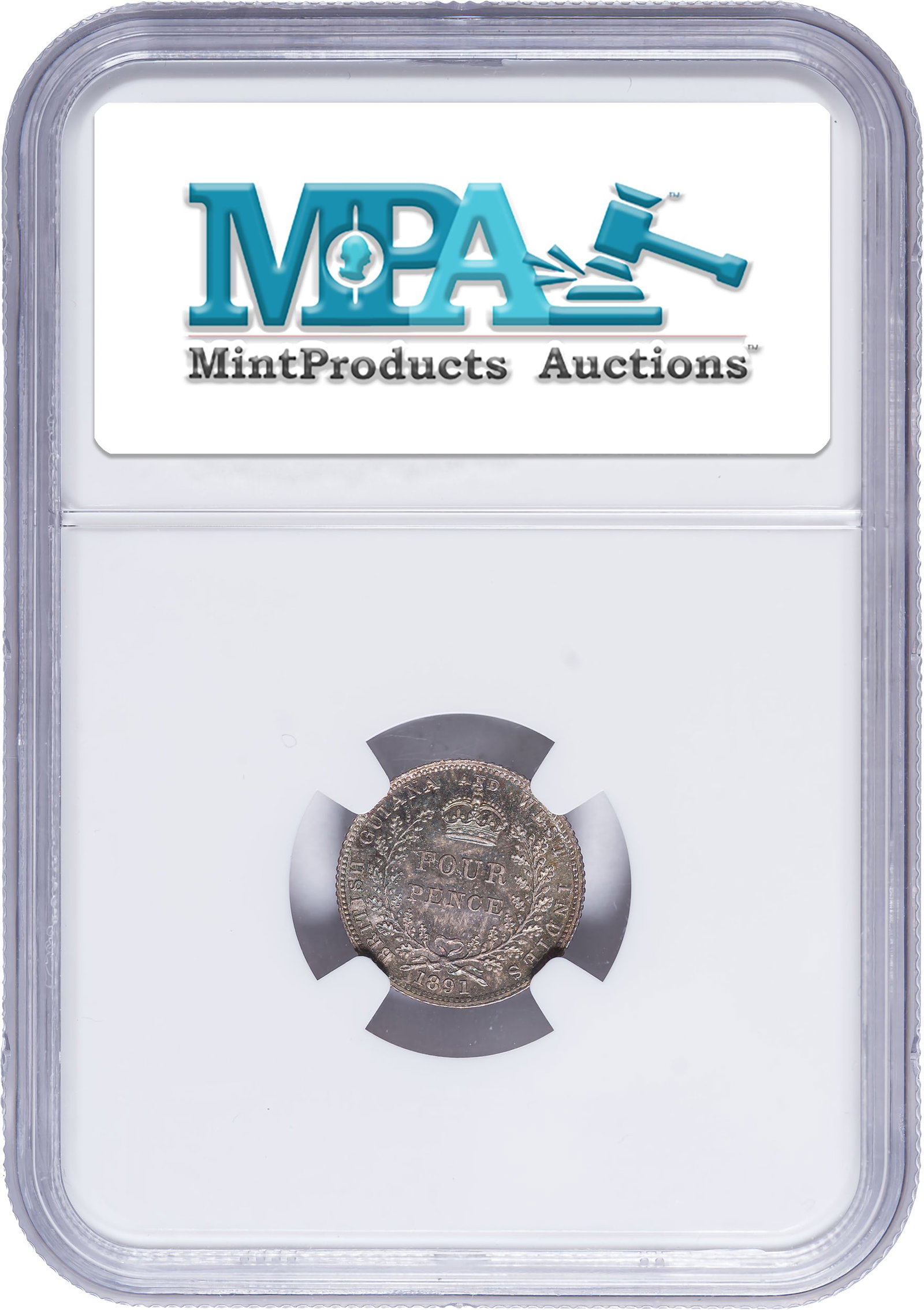 British Guiana. NGC MS-64 1891-B Fourpence - 2