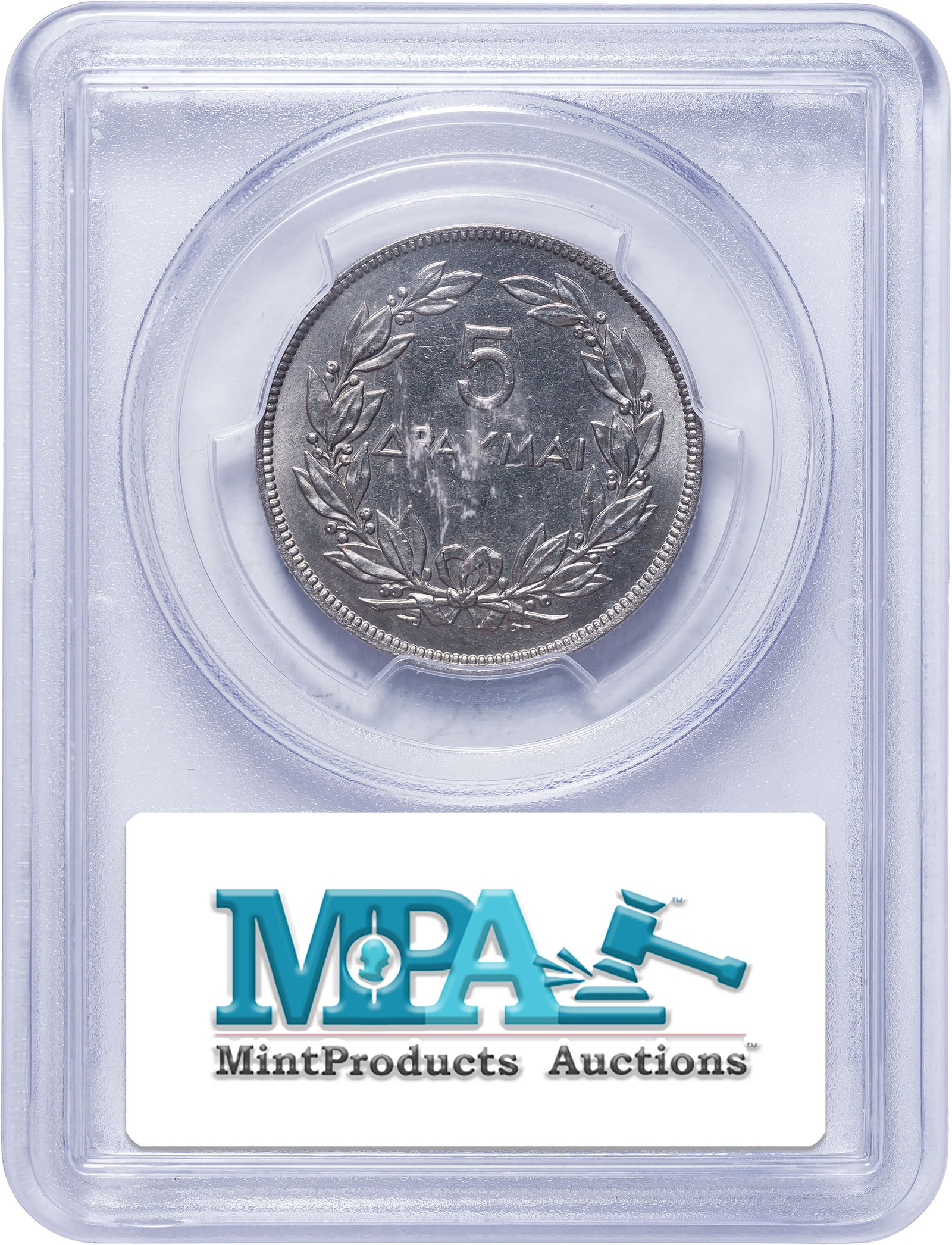 Greece. PCGS MS-65 1930 5 Drachma - 2