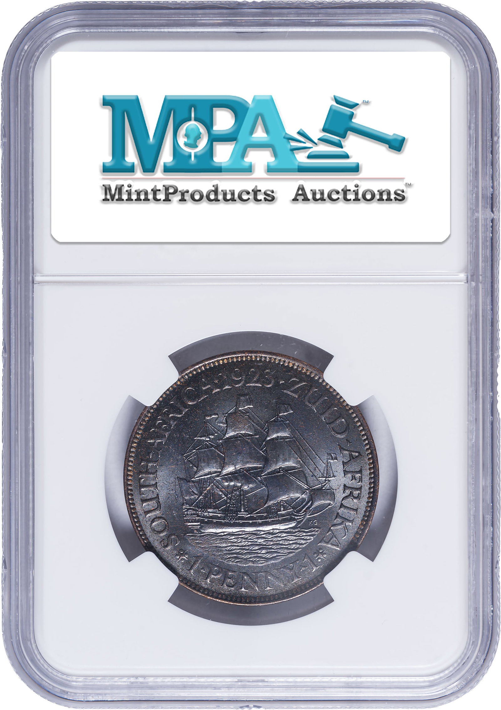 South Africa. NGC MS-65 BN 1923 Penny - 2