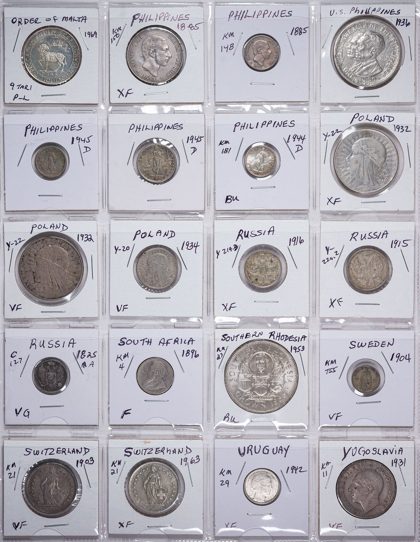 40 Piece World Silver Lot - 2