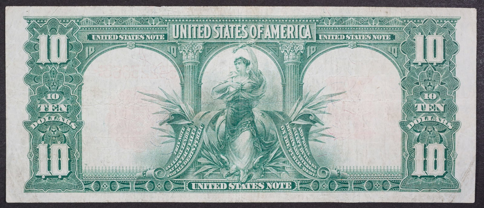 VF+ 1901 $10 Bison United States Note - 2