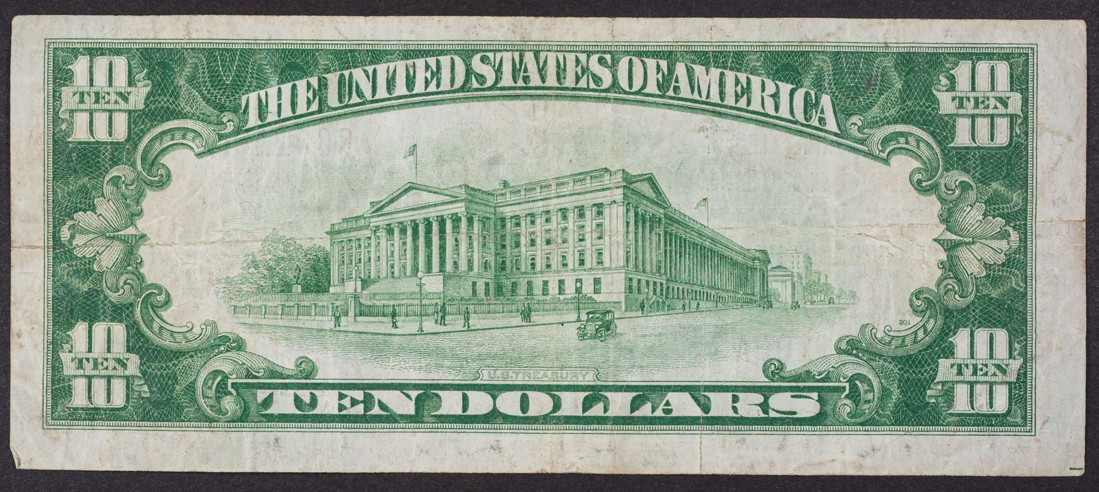 VF Warwick RI $10 1929 National Currency - 2